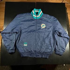 NFL Players INC Miami‎ Dolphins Ricky Williams Mens Jacket Size 2XL Nylon